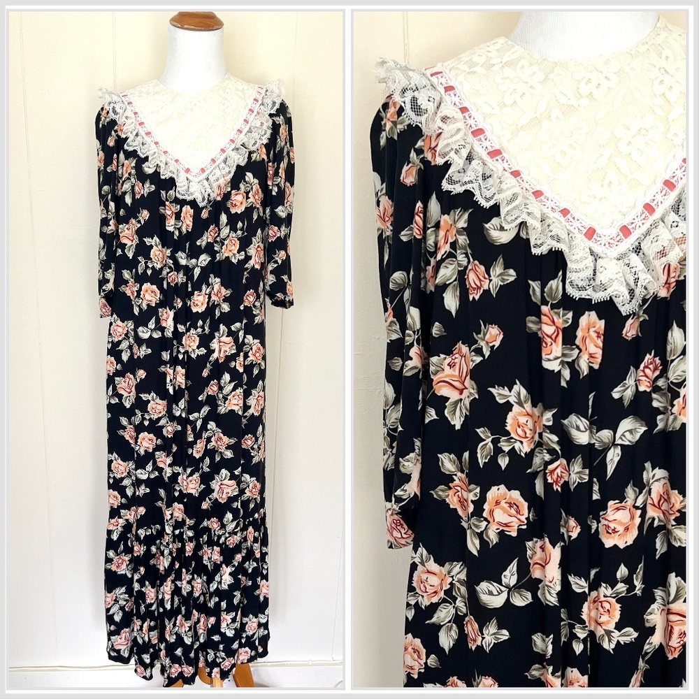 VTG Cottagecore Floral Maxi